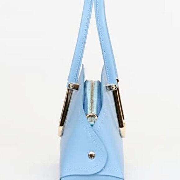 MATMAZEL "Gian" Metal Handle Hand & Shoulder Bag- Crossbody Purse - Picture 15 of 17